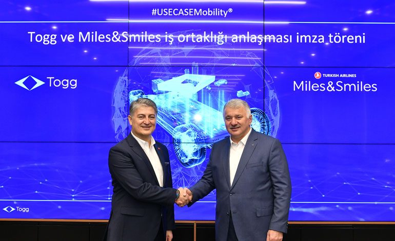 Togg mobilite ekosistemi Türk Hava Yolları Yolcu Programı Miles&Smiles ile Mil kazandıracak